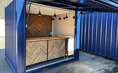 Cool and clever container bar for rent